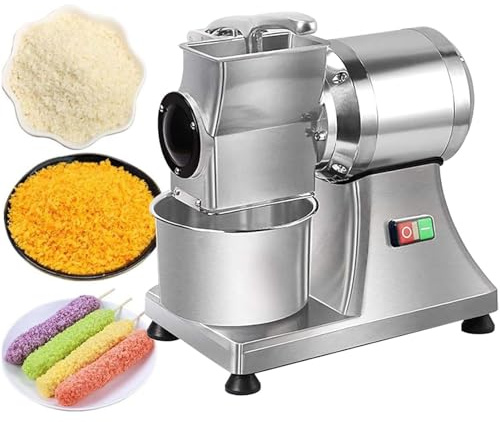 Electric Cheese Grater and Food Processor, Stainless Steel, High Power for Cheese, Butter, Bread, Commercial Kitchen Use