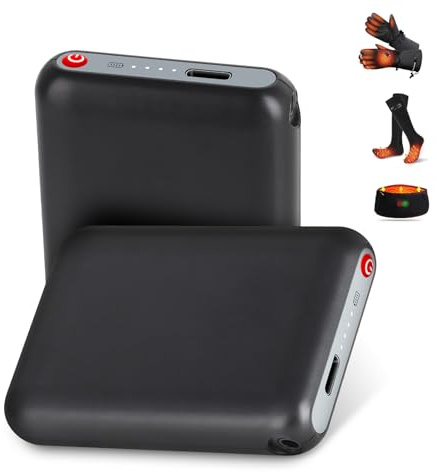 5V 5000mAh Li-Polymer Wiederaufladbare Batterien mit DC-Schnittstelle–Heizprodukte Ersatz, Beheizte Hausschuhe,Beheizter Socken und Schals Spare Battery
