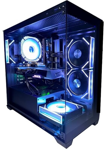 GFX Gaming PC Intel i7 Quad Core • High-Performance • 32GB RAM • RTX 5060 12GB • 1TB SSD NVME • Premium Glass Case • | Windows 11 | WiFi | Fast & Smooth Gameplay (i9 13th Gen/RTX 5060)