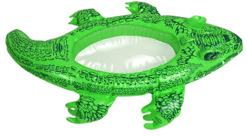Aufblasbares Floß – Schwimmbad | Hängematte schwimmt | Flotiers für Kleinkinder | Lustige Krokodil-Form schwimmende Matte | Tanning Raft 62 x 40 x 11 cm Outdoor Float für Party, See,