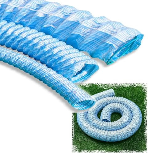 IMUNKT Tubo Di Drenaggio Flessibile Perforato DN50, Tubo Ondulato Infiltrazione Lenta Per Giardino/Patio/Prato/Paesaggistica, Lunghezza 10m(L 1m/3.28ft,50mm(2))