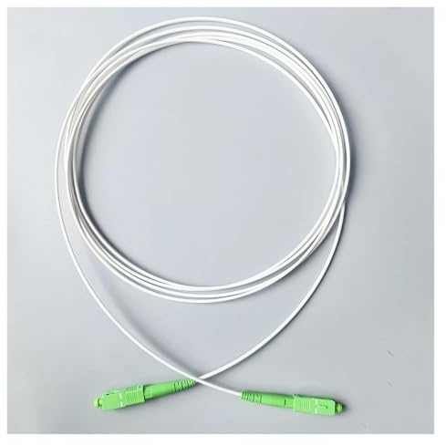 Cavo patch in fibra ottica monomodale da 3 metri - Cavo in fibra ottica for interni con guaina bianca for una connettività affidabile(300cm SC/APC to SC/APC)