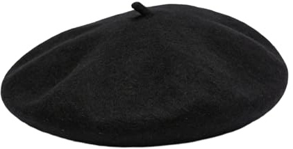 BOGCLEE Chapeau Béret Français, Béret en Laine pour Adulte, Chapeau Décontracté des Années Unisexe, Bérets en Laine, Bérets Français Vintage