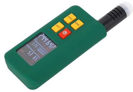 Acouto Tester: Temperature, Humidity, Noise Decibel, Altitude & Pressure Measurement Device for Laboratory and Outdoor Use.