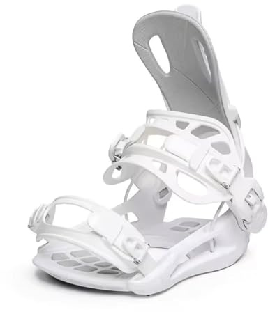 NFEKLFI Fixations de Snowboard Fixations de Snowboard Clips à dégagement Rapide Compagnons Ski Sports d'hiver(White-S)