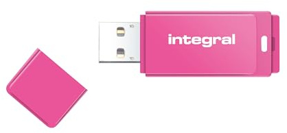 Integral 32GB Neon Pink USB 2.0 Flash Drive