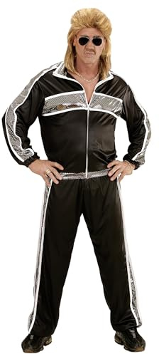 W WIDMANN MILANO Party Fashion - 80er Jahre Trainingsanzug | Mit Jacke und Hose im Retro-Look, für Karneval, Mottoparty und Sportlerkostüme