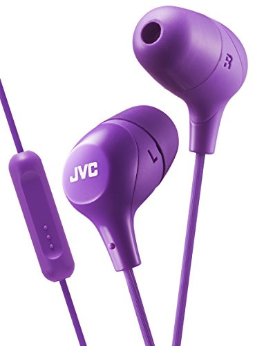 JVC HA-FX38M-V-E, Auricolari In-Ear con telecomando e microfono, Viola