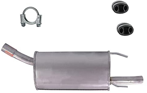 BESTPRICE ATP Auspuff Schalldämpfer Set 1x Endschalldämpfer, mit | Kompatibel mit: OPEL CORSA B
