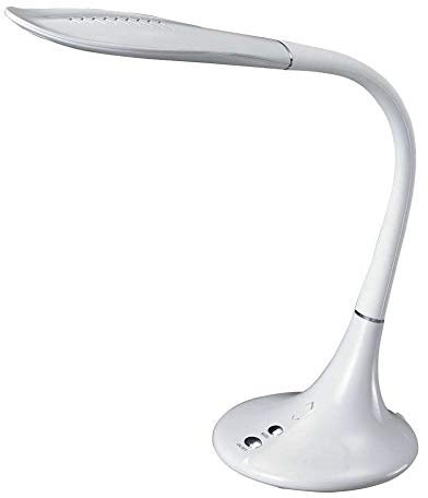 Schreibtischlampe Beweglich LED Nachttischlampe Tischlampe Touchdimmer Weiß (Höhe 50 cm, Schreibtischleuchte, Dimmbar, 10 Watt)