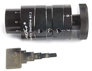 Loboo Idea Pflaumenblumen-Schlüssel-Schneidemaschine, praktisches Schlosser-Werkzeug-Set für Lockpicking (7,3 mm, schwarz)