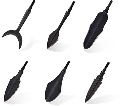 SHARROW Bogenschießen Pfeilspitzen Traditionelle Jagdspitzen Jagd Broadheads Jagdpunkte Metallpfeilspitzen für Carbonpfeile Fiberglaspfeile (Typ 4)