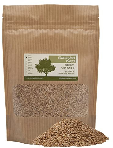 Gwernyfed Wood Smoker Gun Chips Apple - Perfect for Smoking- Infuser - Cocktail Smoke Guns (7 Great Flavours) - LARGE 1000ml Bag (Apple)