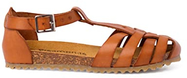 Pisamonas Cangrejeras Piel Niña Y Mujer Suela Bio Talla 35 Color Cuero