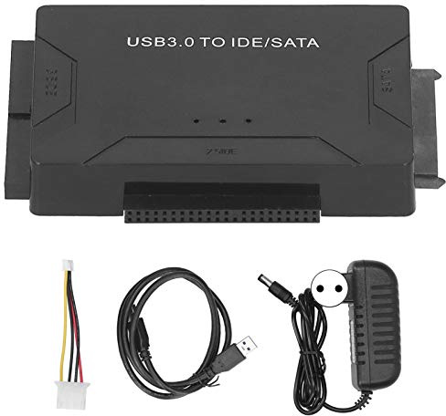 Wnesy Convertidor de Disco Duro USB 3.0 a IDE SATA, Kit de Adaptador de Disco Duro Externo Indicador de Actividad LED Simple Y Confiable para Fuente de Alimentación de 12 V CC(#2)