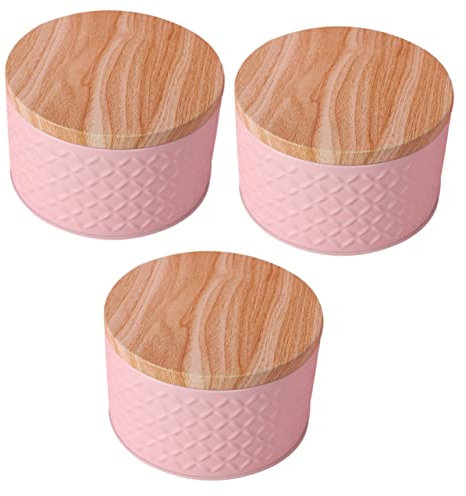 Cabilock 3 Pezzi Di Scatole Porta Snack Caramelle Prima Dei Barattoli Per Biscotti Scatole Di Con Coperchio Per Biscotti Contenitori Per Biscotti Cotti Al Forno Con Coperchi