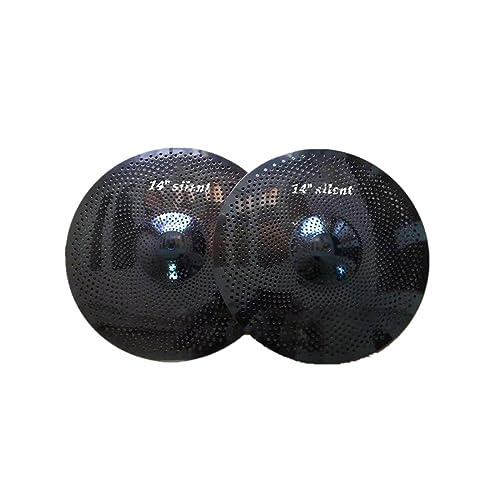 Platillo De Bajo Volumen De Color Negro Pulido Hi-Hat De 14 para Practicar Accesorios para Instrumentos de percusión