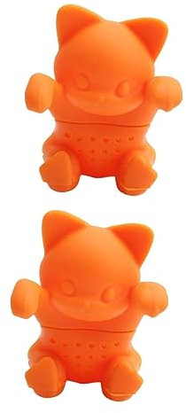 Garneck 2 Pièces boules à thé pour thé en vrac théière cutybella chat ustensiles de cuisine passoire à thé filtre infuseur à thé en silicone infuseur de thé drôle Dessin animé maille fine