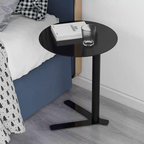 Drsyffsup Runder Beistelltisch, Kleiner Akzenttisch, Nachttisch, Couchtisch, Sofa-Beistelltische, Cocktail-Bartisch, Küche, Frühstück, Esstisch, Kaffee-Besprechungstisch (Size : 50x50x60cm)