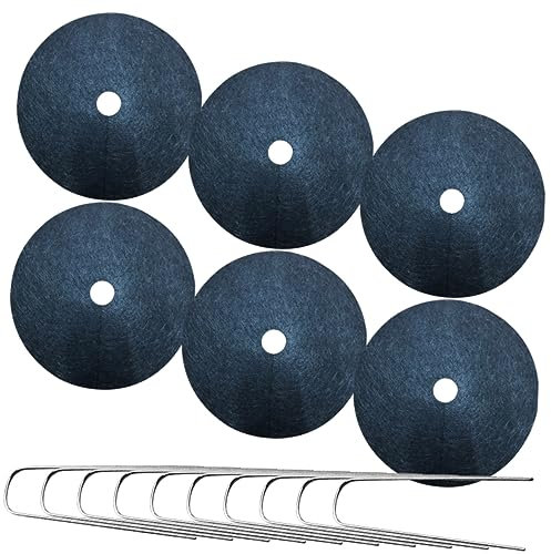 Parliky Weed Mat Floor Nail Non-woven Fabric Plant Protector for Garden Landscape Use Stakes Grass Control Cover