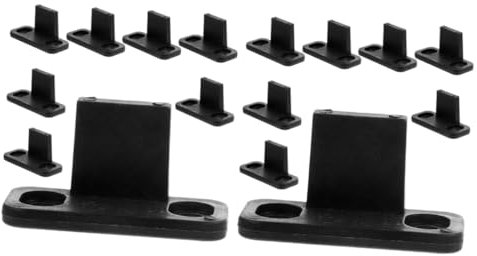 CANIGHT 2sets Barn Door Soft Close Kit Schiebetürführungen Bodenführung Für Barn Doors 8 Stücke * 2
