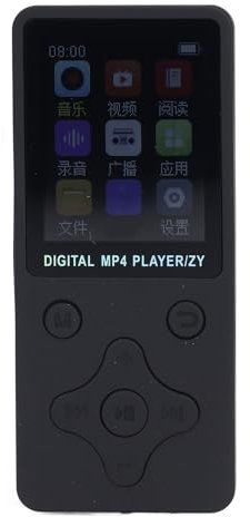 MP3 Player / MP4 Player, 64GB 1.8 Inch Screen Portable HiFi Lossless Sound 180mAh MP3 & MP4 Players with Earphones, BT MP3 MP4 Music Player for Kids Toddler Adults Sports (Black)