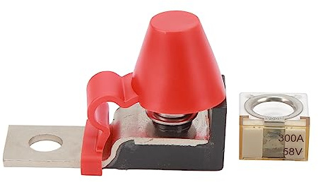 SUPYINI Kit de Bloc de Montage de Terminal 58 V avec Goujon M8 pour Plusieurs Batteries d'allumage pour Bateau, Camion, véhicules de Construction, Capuchon en Plastique, fabriqué en Acier Inoxydable