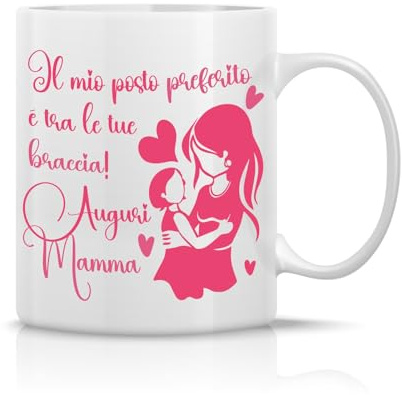 Partycolarità | Tazza Personalizzata Regalo per la Mamma | Idee Regalo Mamma | Con Scatola in Regalo | 330 ml (Dolce)