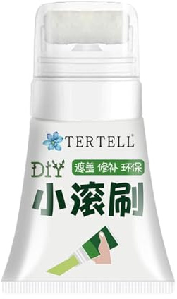 Pasta per la riparazione della parete – 80 g, colore bianco, kit di riparazione con rullo, massa per ristrutturazione a base d'acqua, per casa, appartamento, edifici, superfici lisce, spatola per