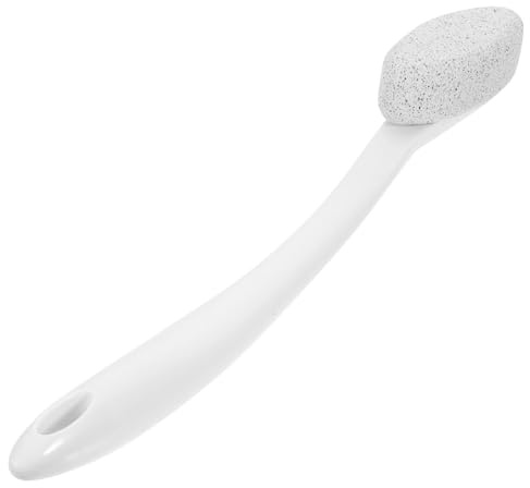 Piedra Pómez para Pies de Mango Largo Removedor de Callos | Lima de Pedicura Mango Ergonómico, Abs y Piedra, Tamaño Compacto, Uso en Casa o Salón