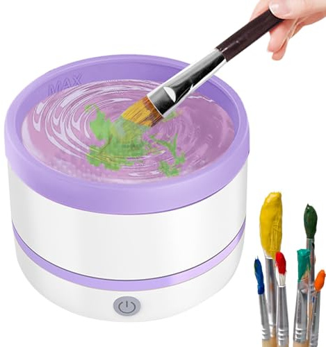 Automatic Makeup Brush Cleaner Machine - Foundation Brushes And Sponges,Rechargeable Tool For Foundation Applicators Eyeshadow And Blush