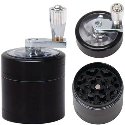 Nut and Hard Spice Grinder for Nutmeg Ginger Rock Salt and Peppercorn Hand Tools, Crushers(Black)