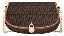 Michael Kors Mila Small Signature Logo Crossbody Bag Brown