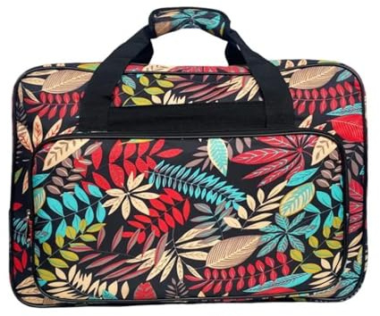 ZFIHAV Nähmaschinentasche Tragbare Nähmaschine Tragetasche Reißverschluss Halter Reise Aufbewahrungstasche Kleidung Organizer Gepäck(Black)
