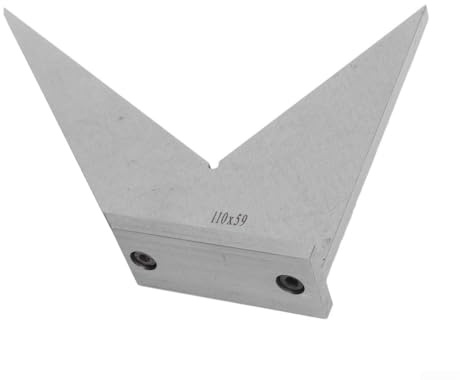Goniometro angolare multi-angolo DIN 875, in acciaio al carbonio, con base stabile, per lavorazione del legno e officina (110 x 59 mm)