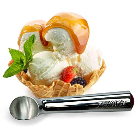 Zeroll Ice Cream Scoop - Size 30 Red Cap, Silver