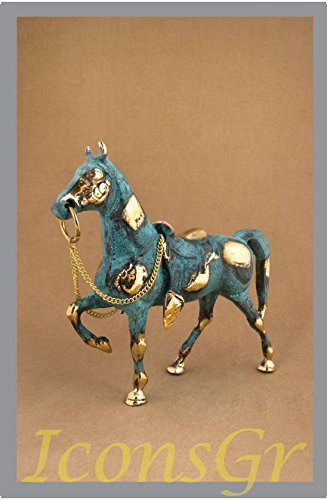 Antike griechische Bronze Museum Statue Replica of Horse (130)