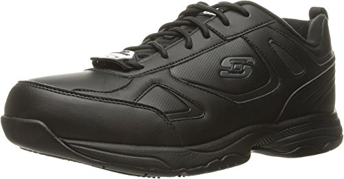 Skechers Men's Work Dighton Athletic Slip Resistant Food Service Shoe, Black, 9.5