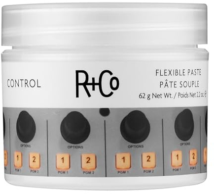 R+Co Control Flexible Paste | Strong Hold + Natural Finish| Vegan + Cruelty-Free | 2.2 Oz