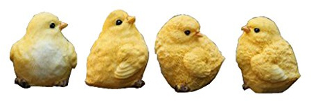 B Blesiya Oiseau Statues De Jardin Figurine Décor De Jardin Poussin Sculpture Résine Pelouse Ornements Décorations