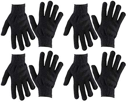 newgen medicals Körperpeeling-Handschuhe: 4 Paar Peeling-Handschuhe, Einheitsgröße (Peeling für Wellness, zur Hautpflege)