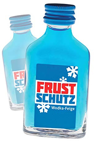 Monsterzeug 10er Set Frustschutzmittel, Schnäpse gegen Unzufriedenheit, Wodka-Feige gegen Frust und Kummer, Lustiges Spaßgeschenk für Erwachsene