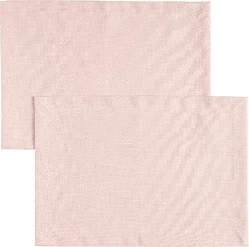 Erwin Müller Tischwäsche, Tischset 2er-Pack Uni, Madrid Altrose Größe 35x50 cm - angenehme, weich fließende Qualität, mit hochwirksamer Fleckschutzausrüstung, bügelleicht