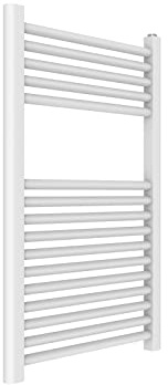 ERCOS Handtuchwärmer Badezimmer Handtuchwärmer Abmessungen 500x770 MM Heizkörper Weiß Moderne Farbe, 1/2 Anschlüsse Geliefert mit Montagesatz