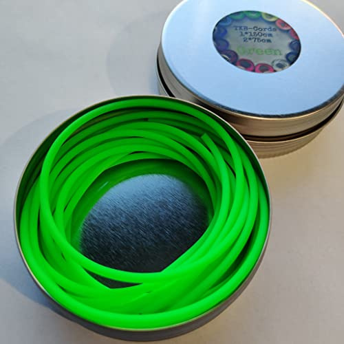 The Knitting Barber Original Cords 3pcs (1pcs 150cm/60 + 2pcs 75cm/30) (Light Green)