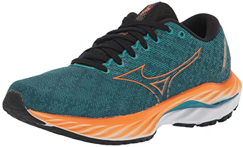 Mizuno Men's Wave Inspire 19 Running Shoe, Ink Blue/Bird of Paradise, 11.5 UK