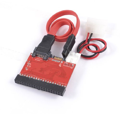 Ruilogod Bidireccional de 2 vías HDD IDE al conector adaptador SATA negro negro
