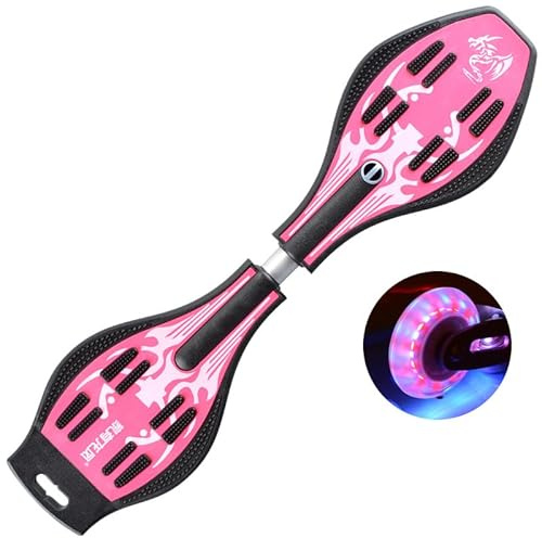 XUDREZ Caster Board Skateboard, Compact and Lightweight Caster Board Deluxe Junior Caster Board in Amazing 8 Color with Illuminating Wheels and 360 Degree Casters for More Excitement and Fun
