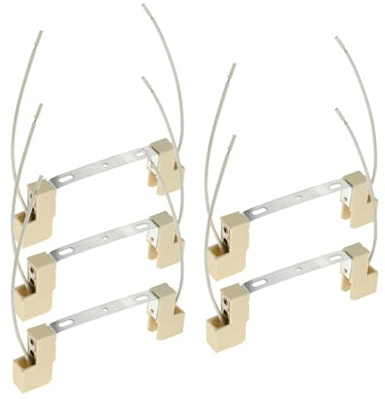 Bowarepro 118MM R7s Lamp Bulb Holder Socket, Double Ended Ceramic Light Bulb Base Holder, R7s Bulb Converter Connector for Halogen Flood Light Linear Lamp (5Pcs)