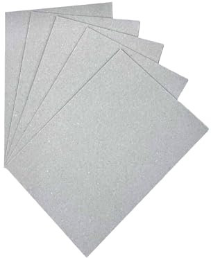 DJP A4 Greyboard Grey Backing Board 1mm 1000 Micron Thick Craft Card Grey - 15 A4 Sheets